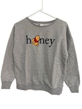 Disney Grey Sweatshirt with Yellow Winnie the Pooh Detail